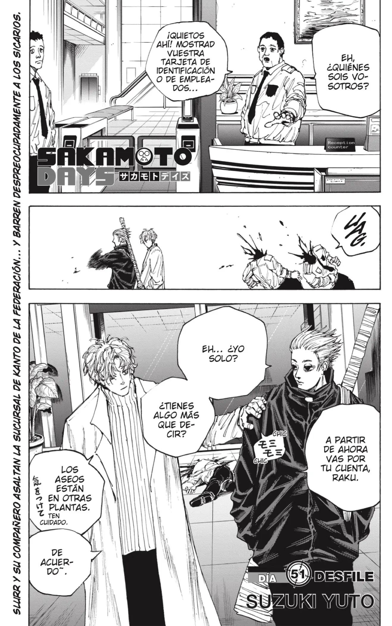 Sakamoto Days capítulo 51, página 1