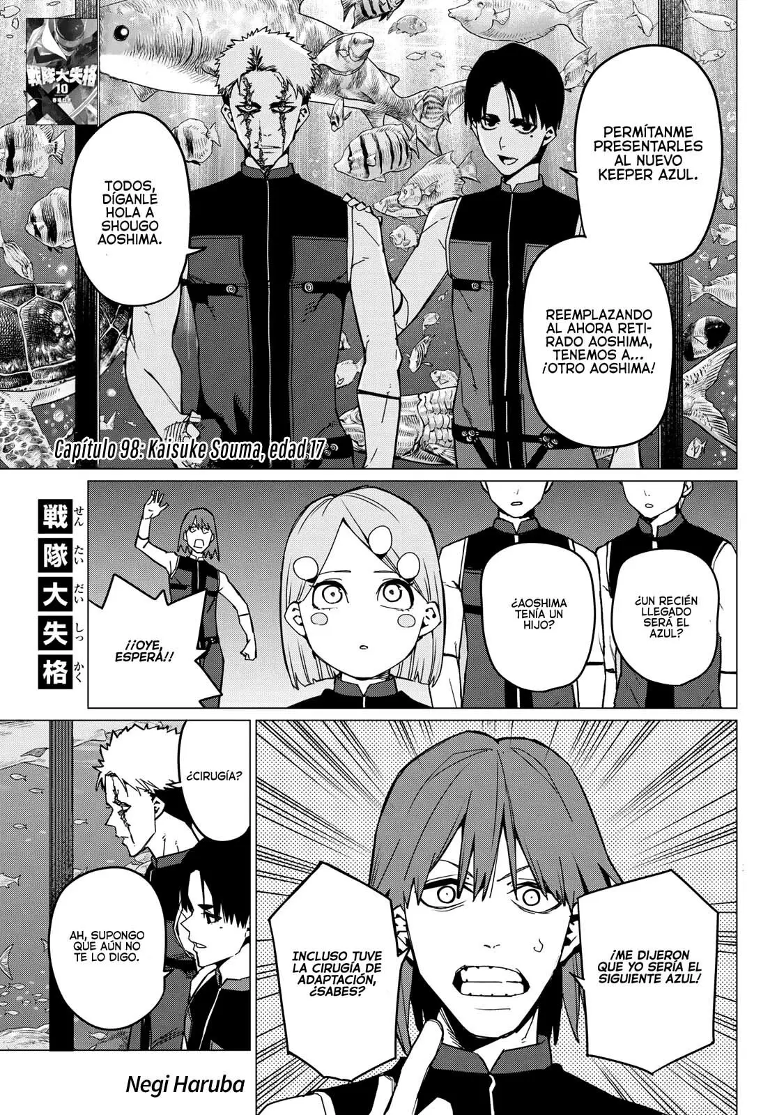 Sentai Daishikkaku capítulo 98, página 2