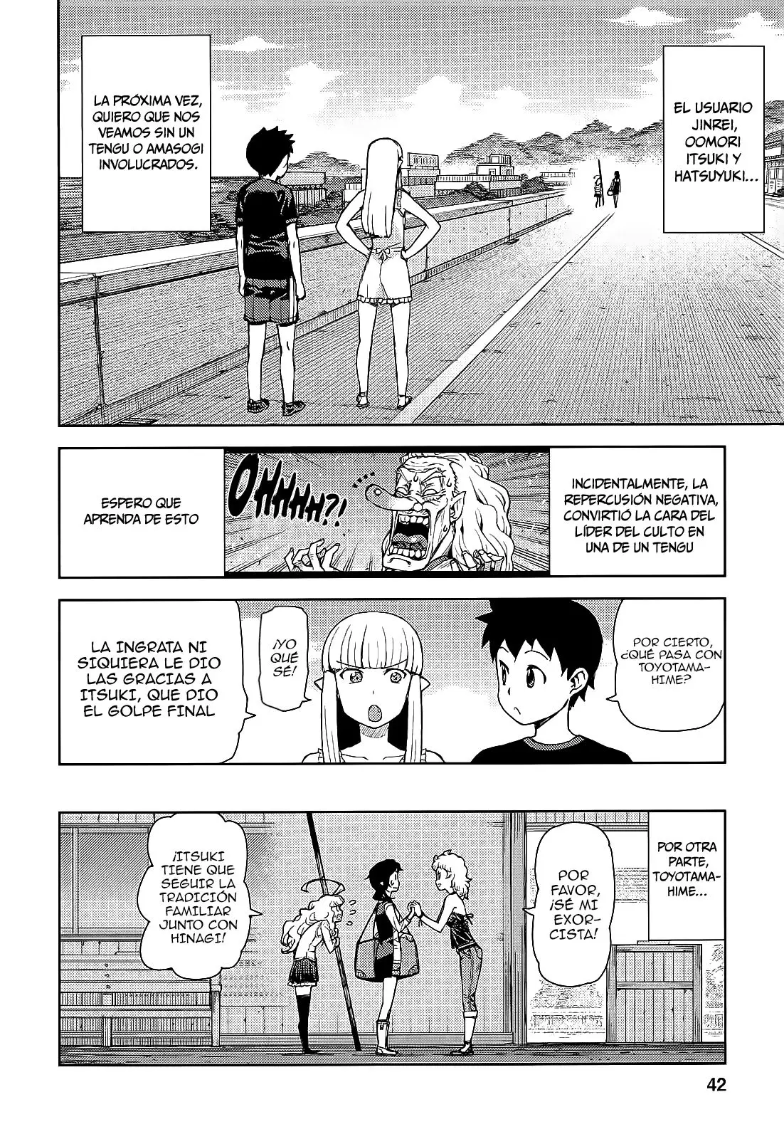 Tsugumomo capítulo 54.2, página 45