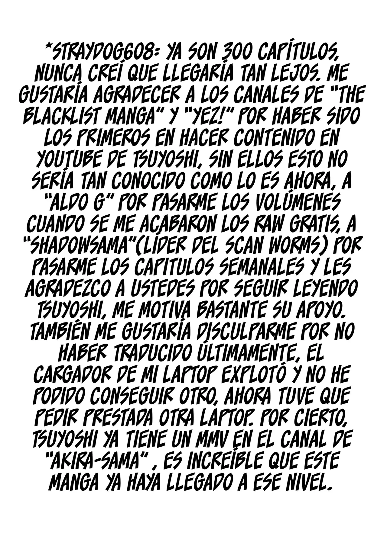 TSUYOSHI capítulo 300, página 22