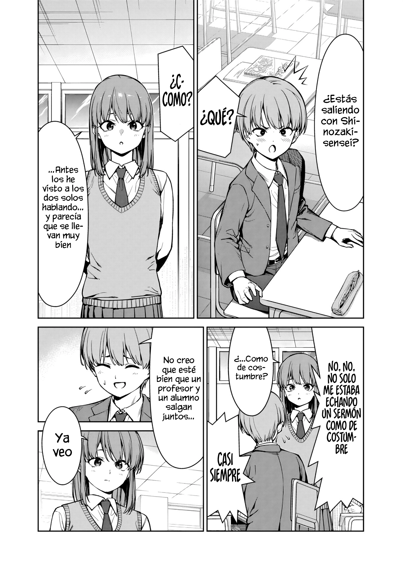 ¡¿Ustedes aún son profesoras?! capítulo 9.1, página 5
