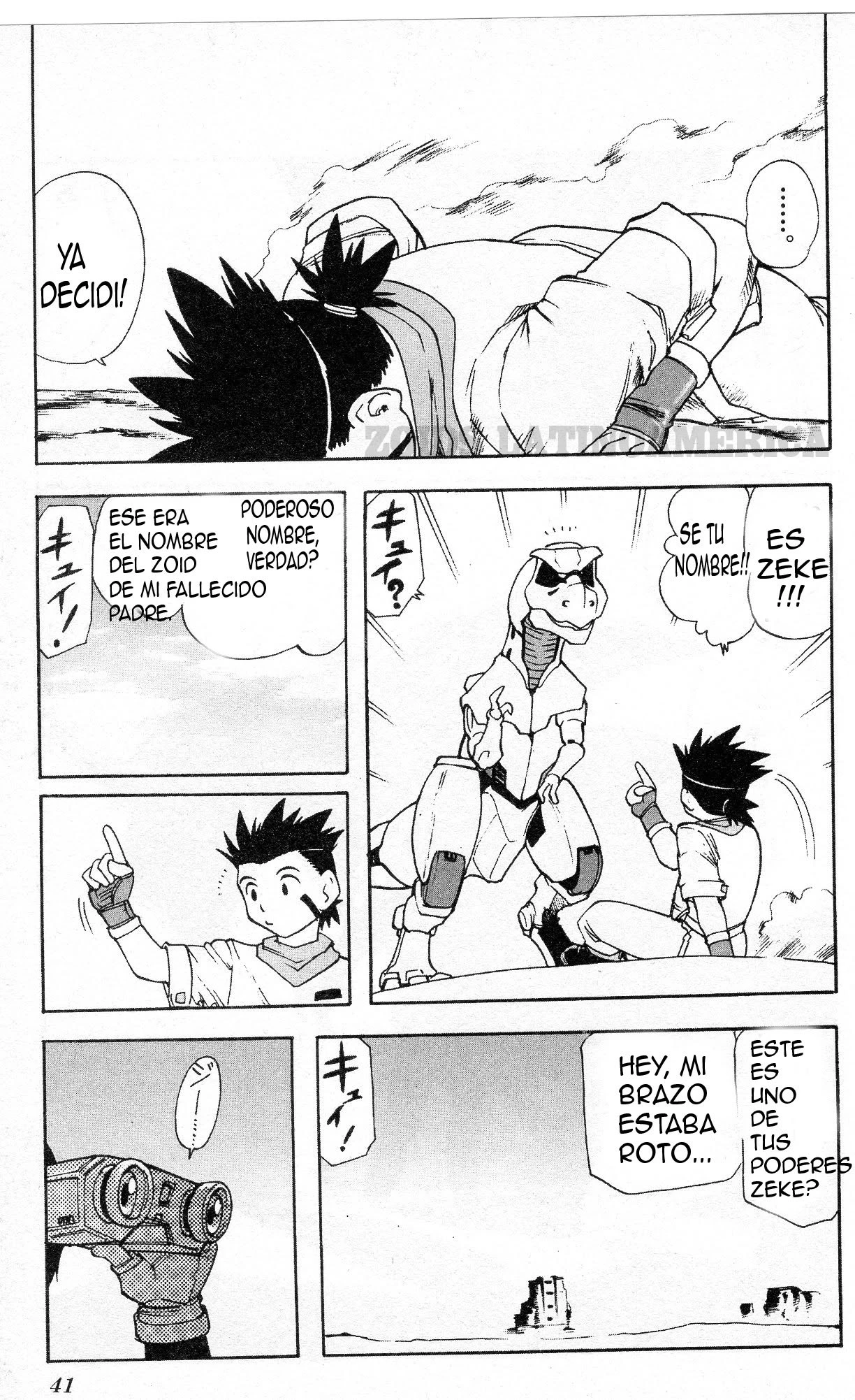 ZOIDS Siglo Caótico capítulo 1, página 45