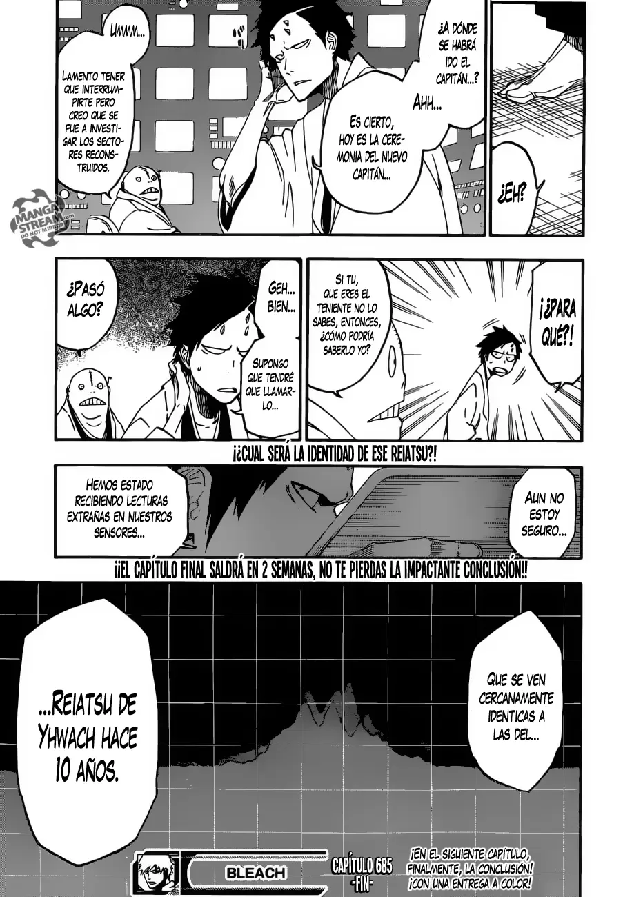 Bleach capítulo 685, página 19
