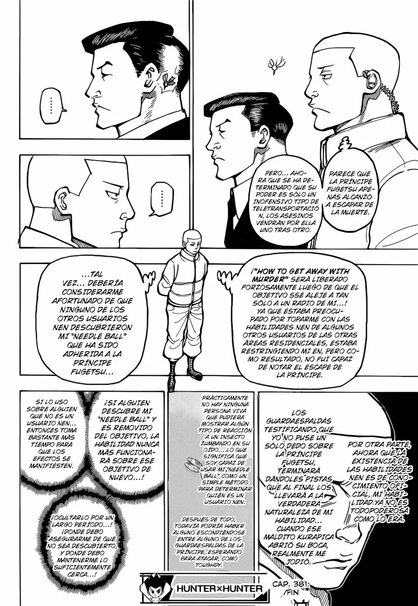Hunter X Hunter capítulo 381, página 18