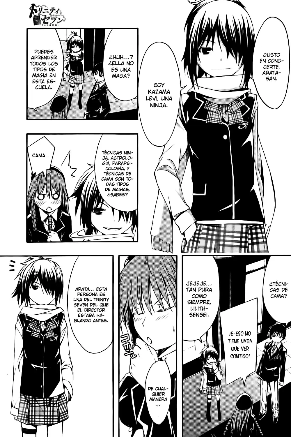 Trinity Seven capítulo 1, página 15