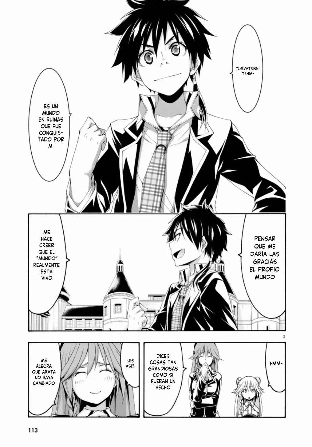 Trinity Seven capítulo 117, página 3