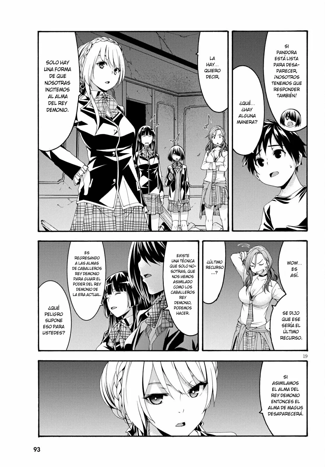 Trinity Seven capítulo 128, página 19