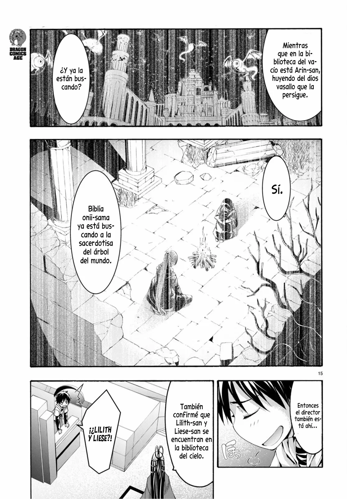Trinity Seven capítulo 133, página 16