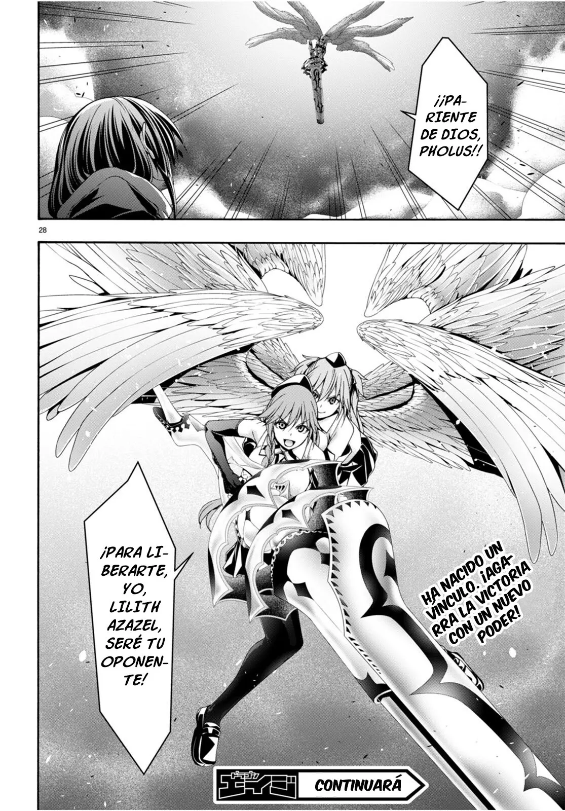 Trinity Seven capítulo 134, página 28