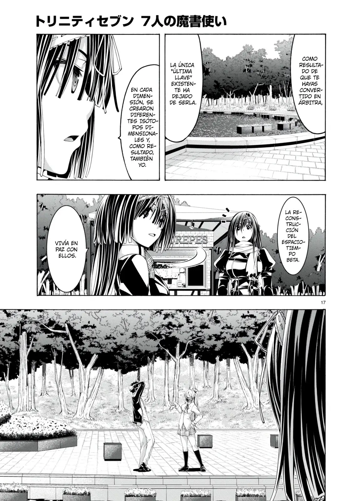 Trinity Seven capítulo 138, página 16