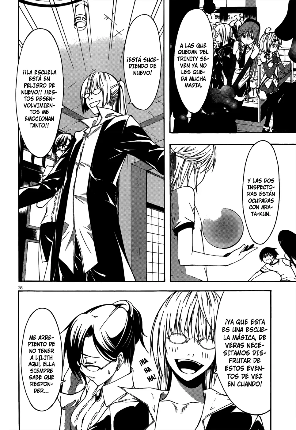 Trinity Seven capítulo 14, página 26
