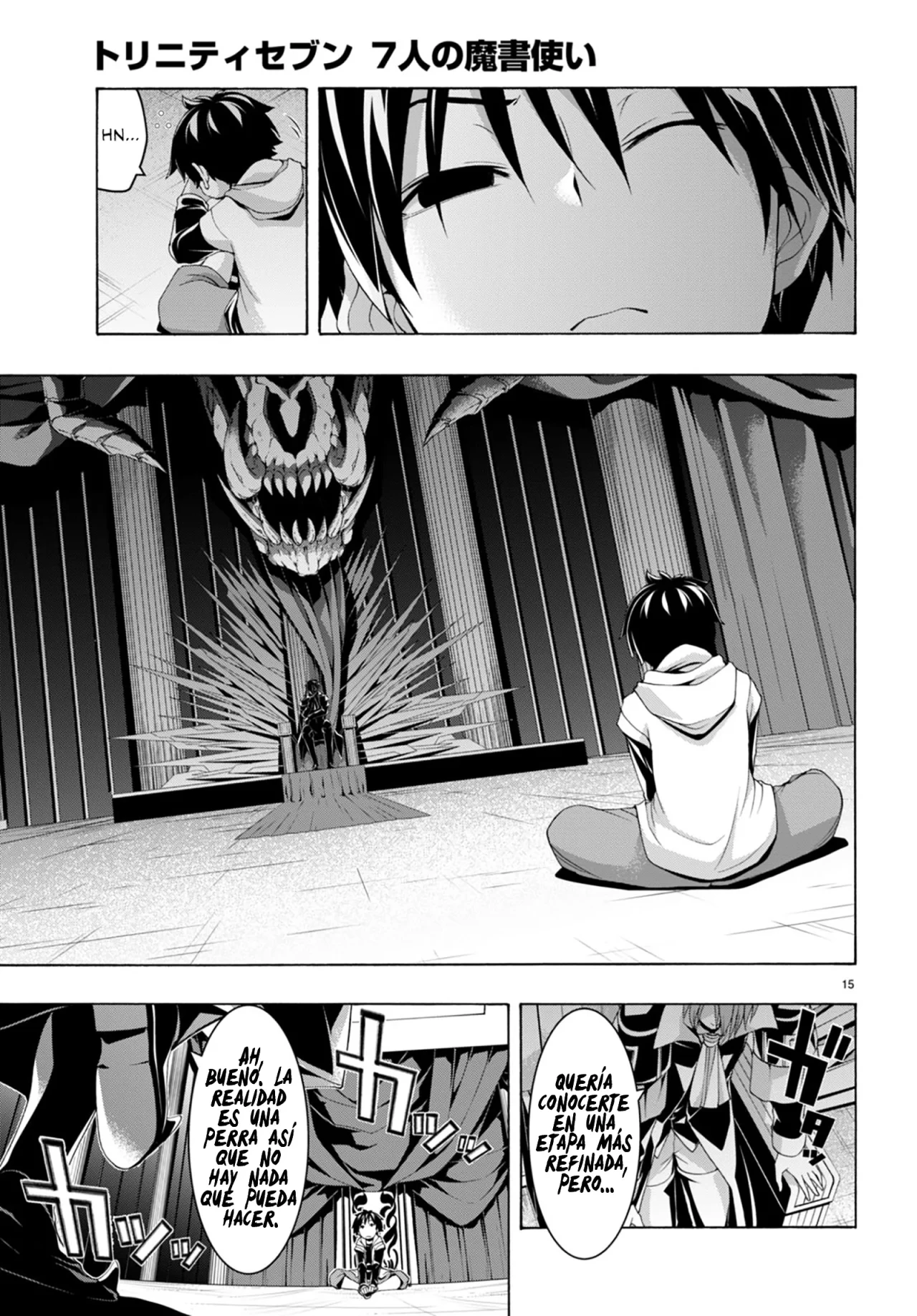 Trinity Seven capítulo 140, página 15