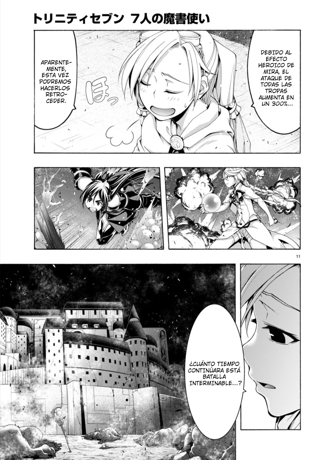 Trinity Seven capítulo 148, página 13