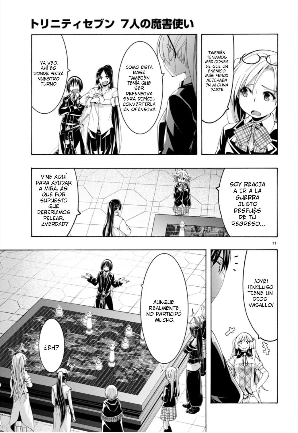 Trinity Seven capítulo 149, página 13
