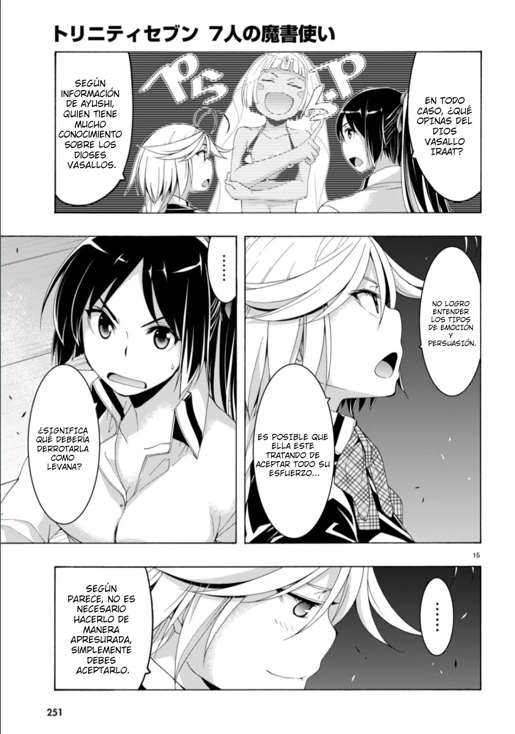 Trinity Seven capítulo 149, página 17