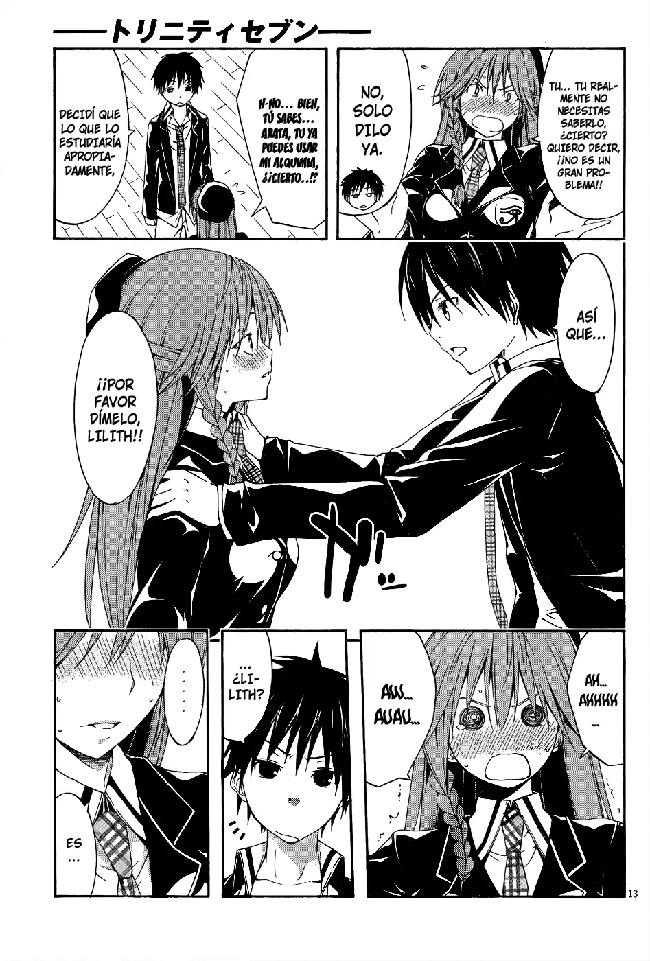 Trinity Seven capítulo 18, página 17