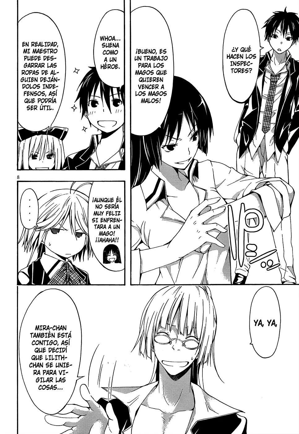 Trinity Seven capítulo 19, página 9
