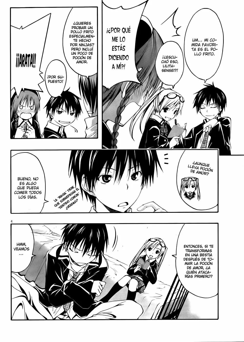 Trinity Seven capítulo 2, página 5