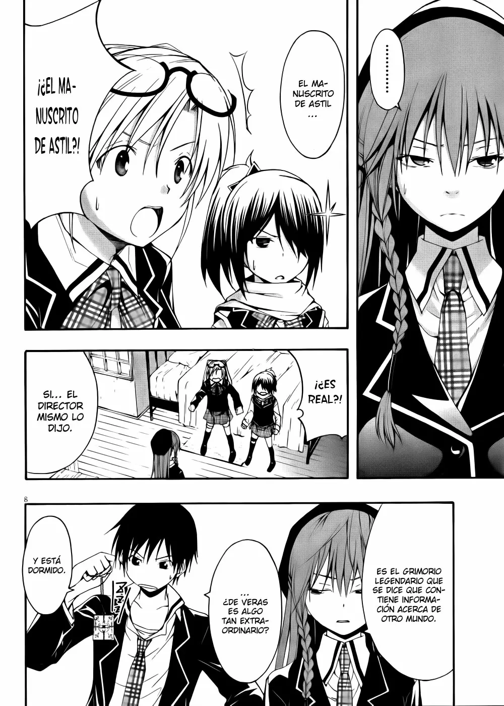 Trinity Seven capítulo 2, página 9