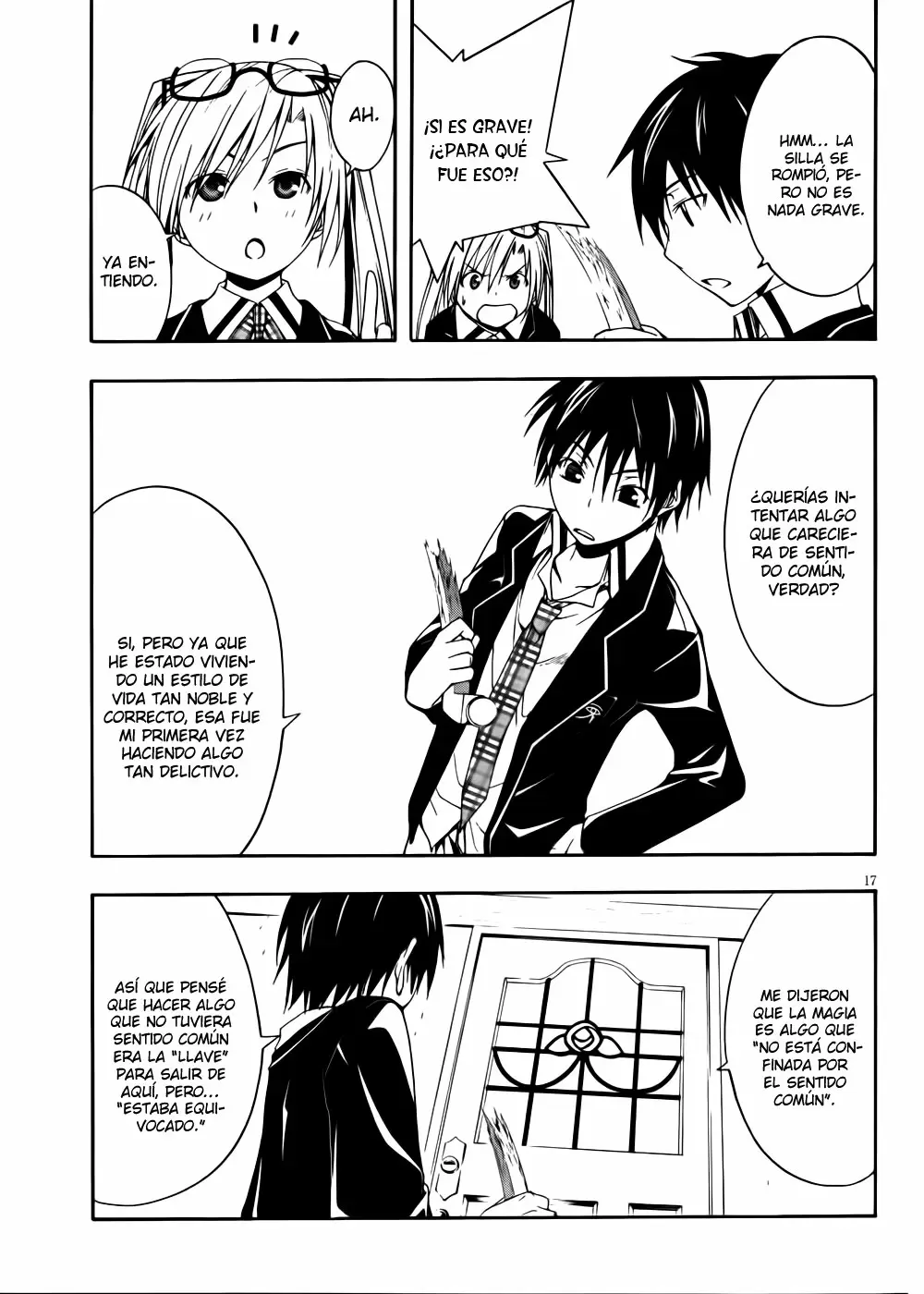 Trinity Seven capítulo 2, página 18