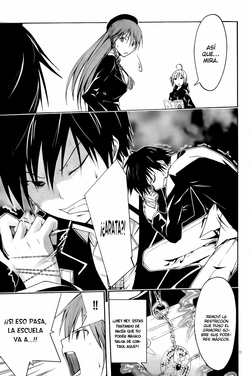 Trinity Seven capítulo 3, página 24