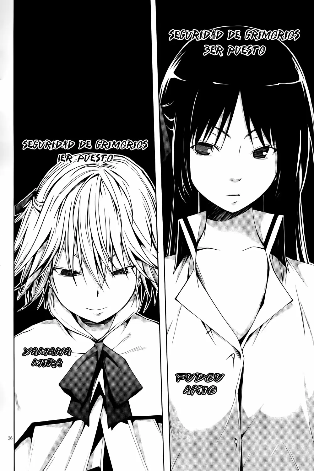 Trinity Seven capítulo 3, página 36