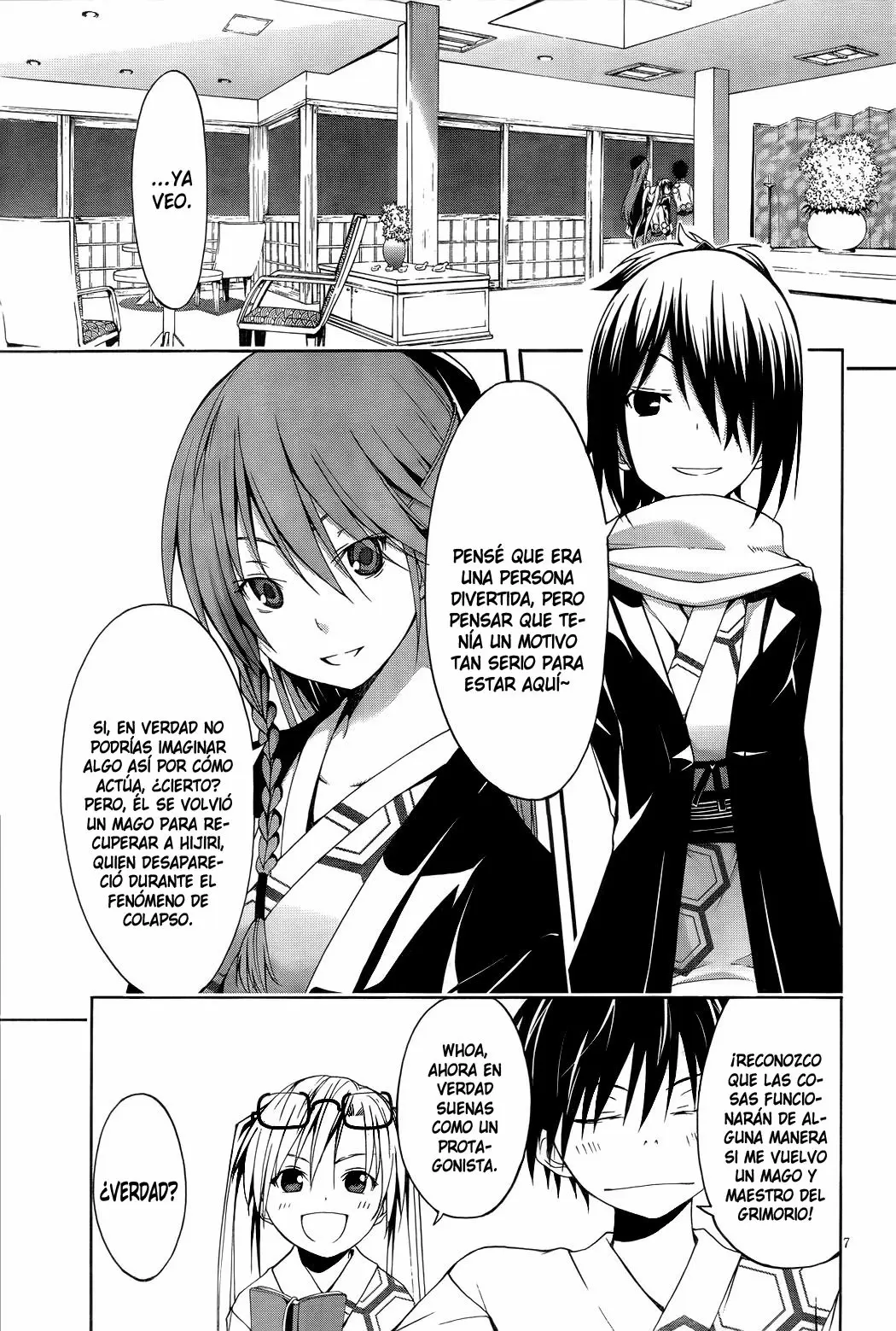Trinity Seven capítulo 6, página 8