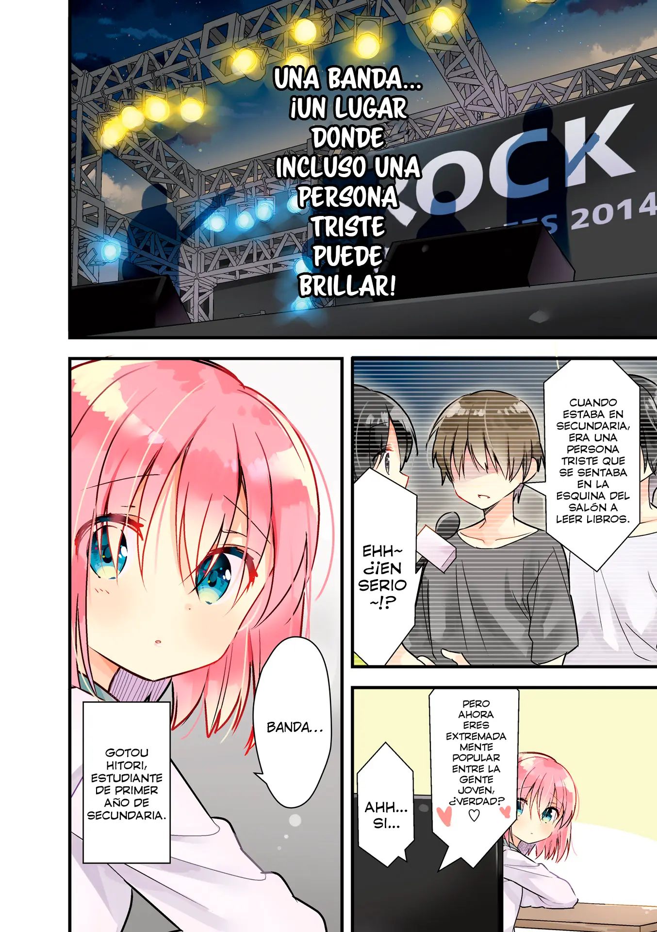 Bocchi The Rock! capítulo 0, página 5