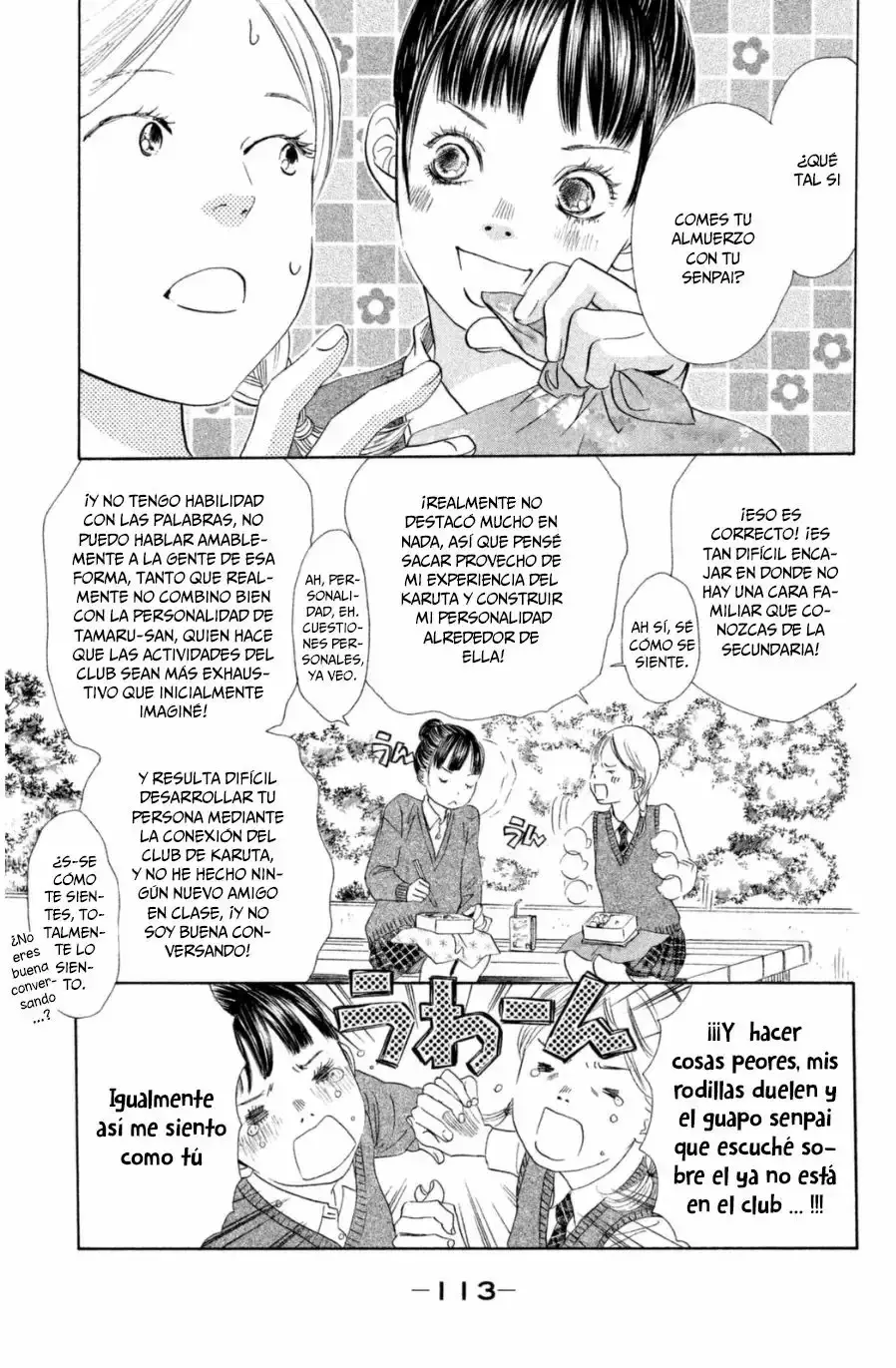 Chihayafuru capítulo 142, página 13