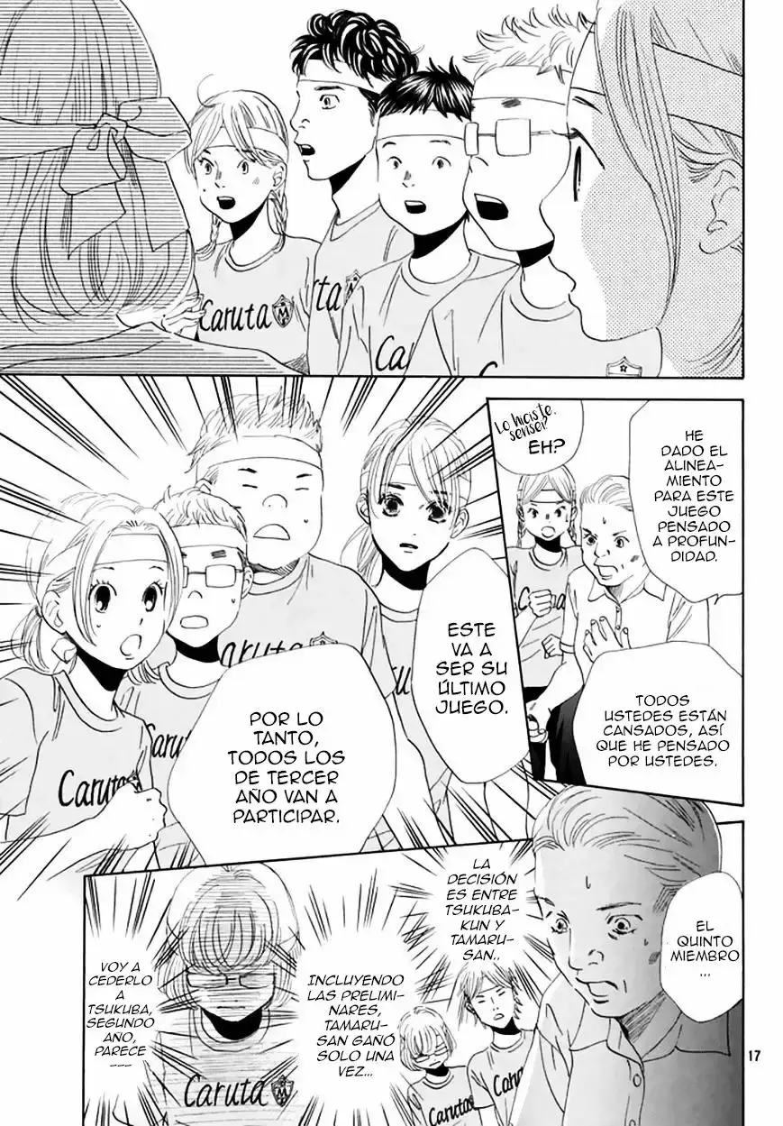 Chihayafuru capítulo 160, página 17