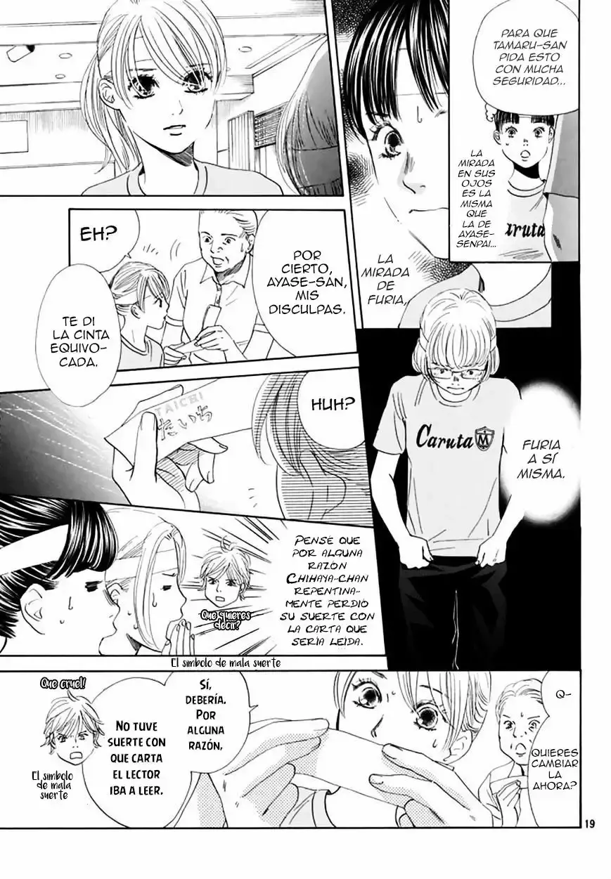 Chihayafuru capítulo 160, página 19
