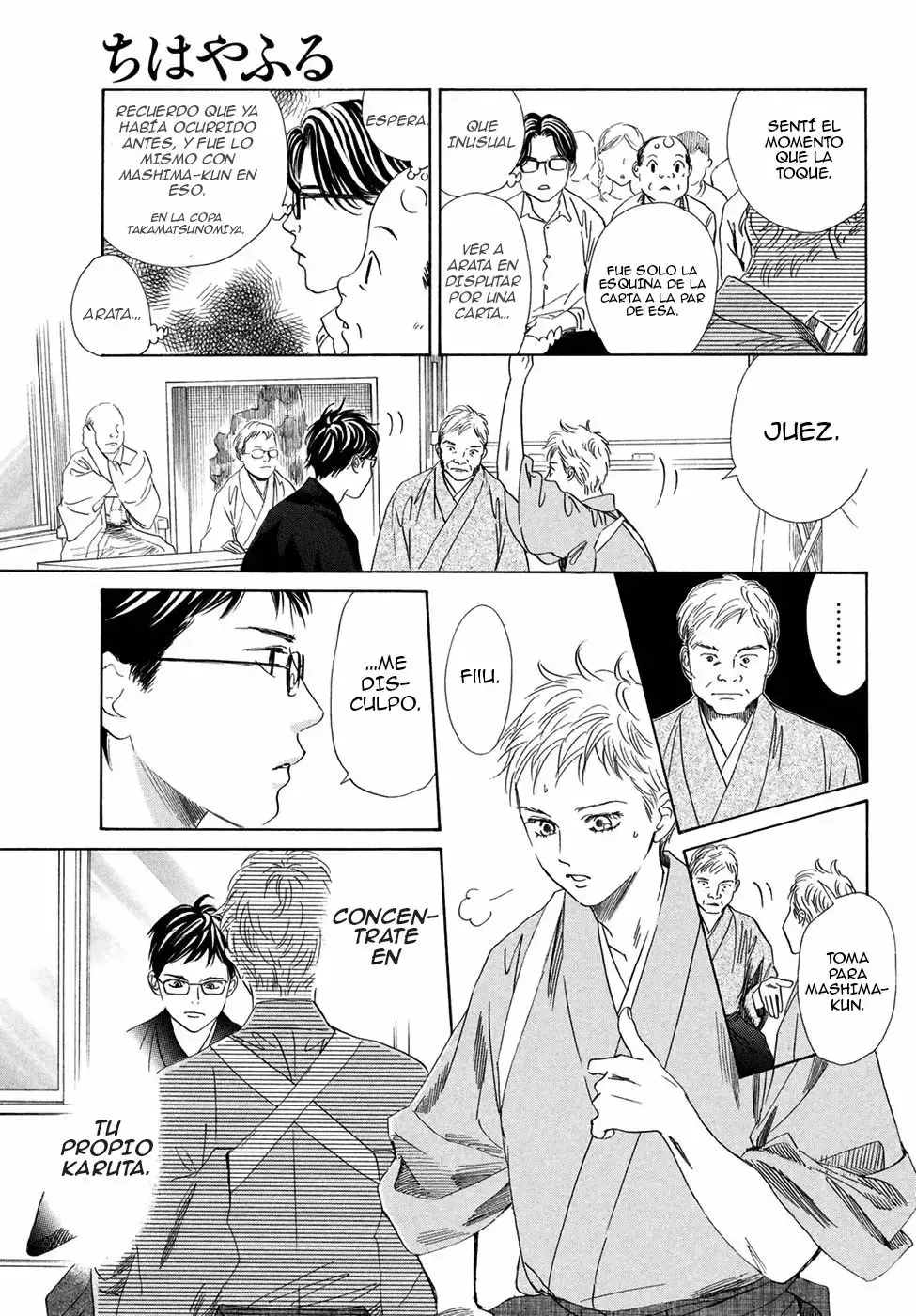 Chihayafuru capítulo 195, página 28