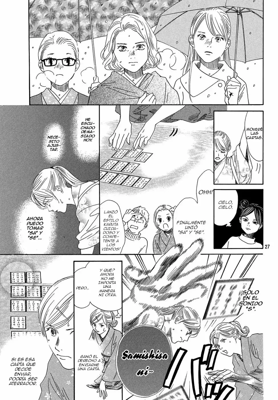 Chihayafuru capítulo 200, página 27