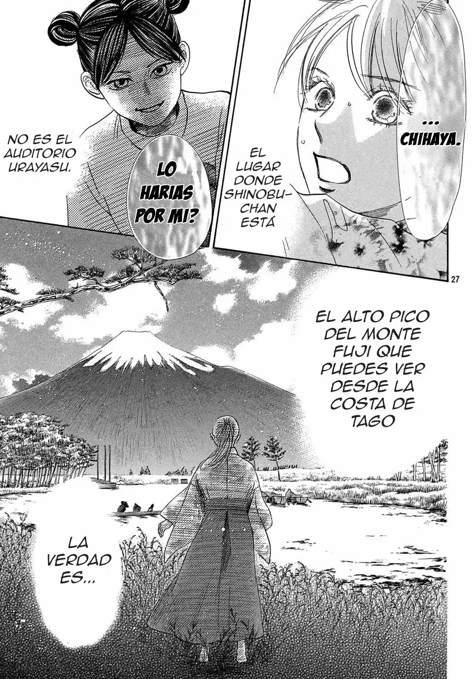 Chihayafuru capítulo 204, página 28
