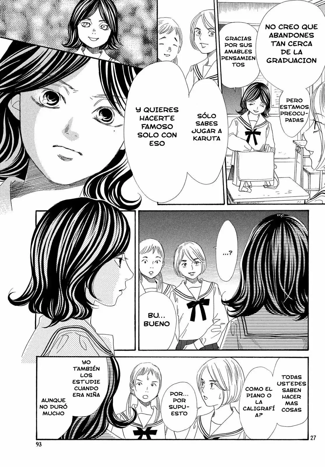 Chihayafuru capítulo 210, página 28