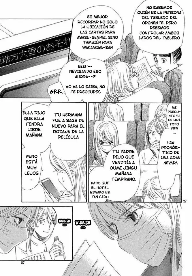 Chihayafuru capítulo 214, página 28