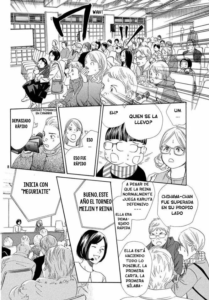 Chihayafuru capítulo 218, página 8
