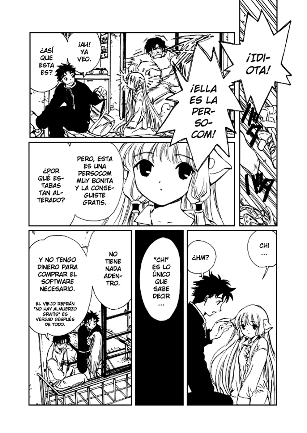 Chobits capítulo 3, página 9