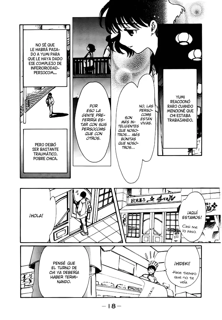 Chobits capítulo 37, página 18