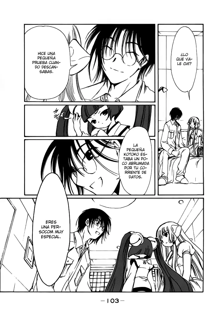 Chobits capítulo 43, página 9