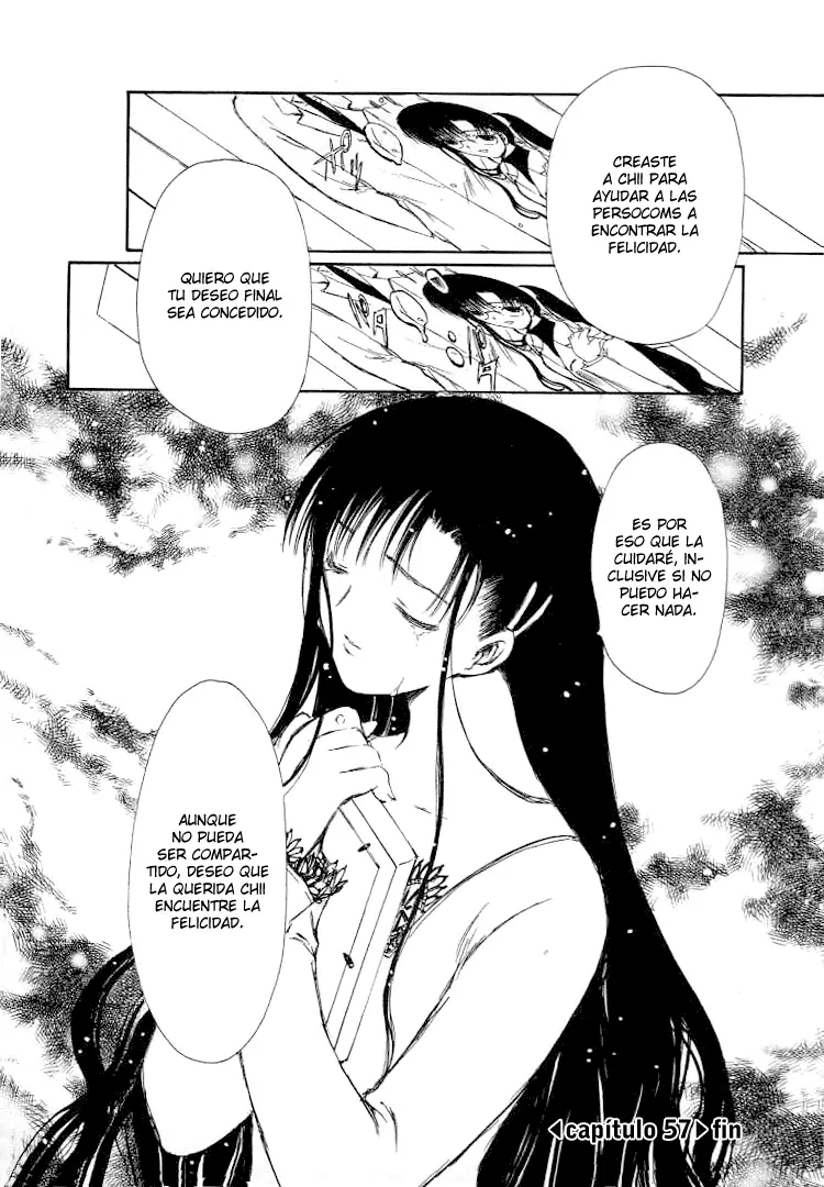 Chobits capítulo 57, página 14