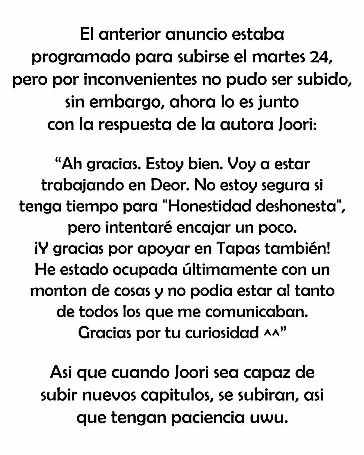 Dishonest Honesty capítulo 71.5, página 5