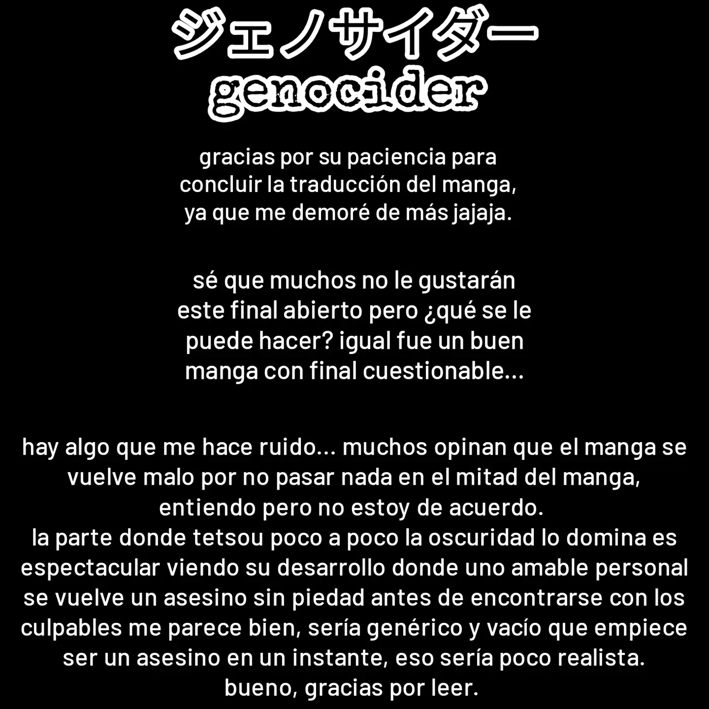 Genocider capítulo 24, página 37