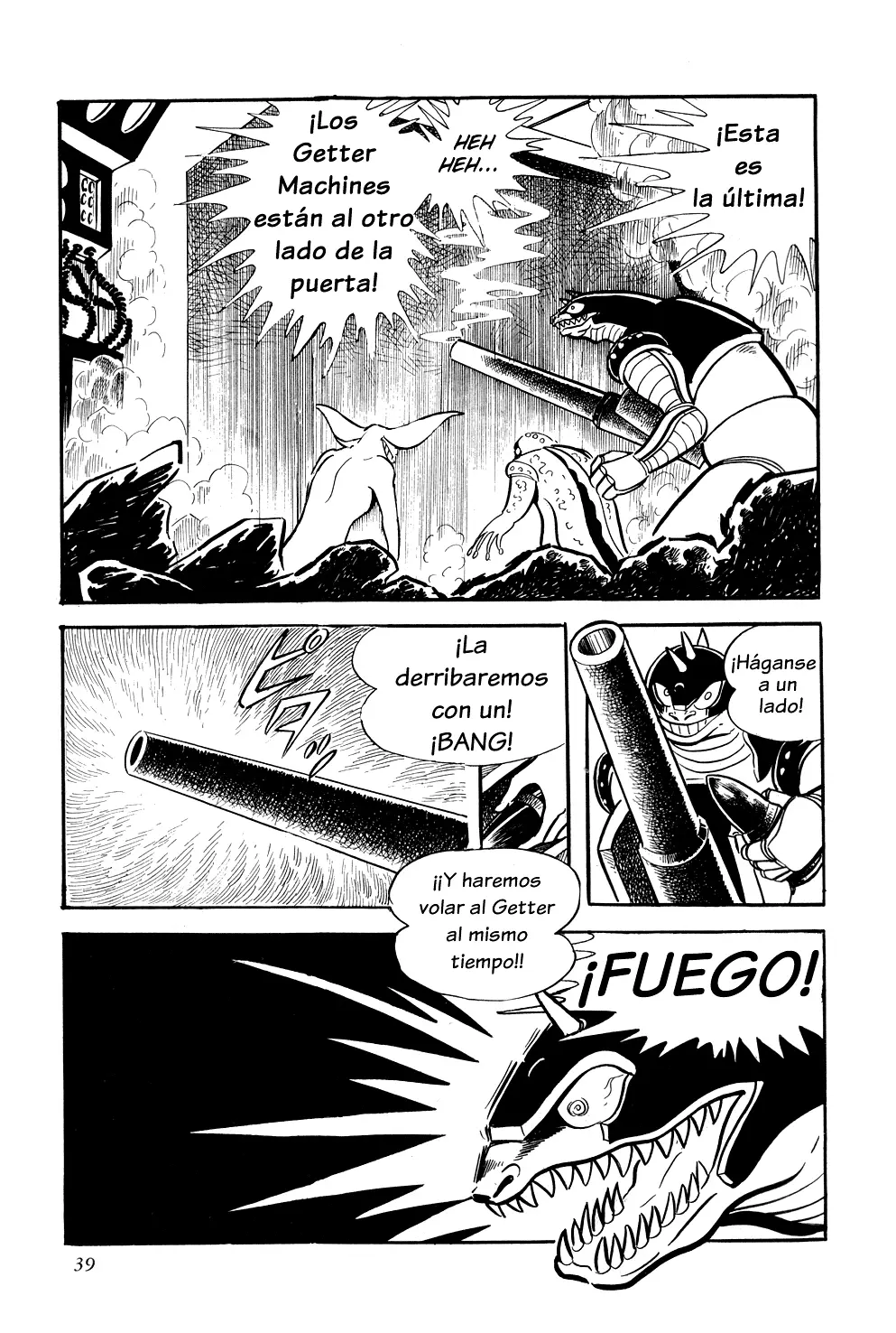 Getter Robo capítulo 8, página 37