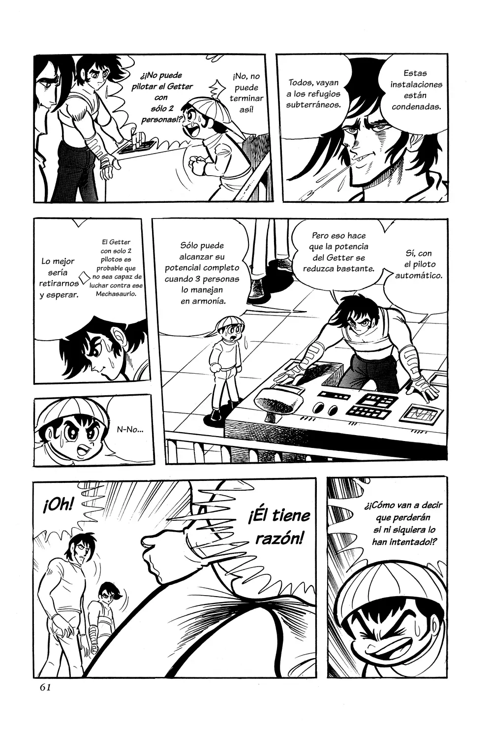 Getter Robo capítulo 8, página 58
