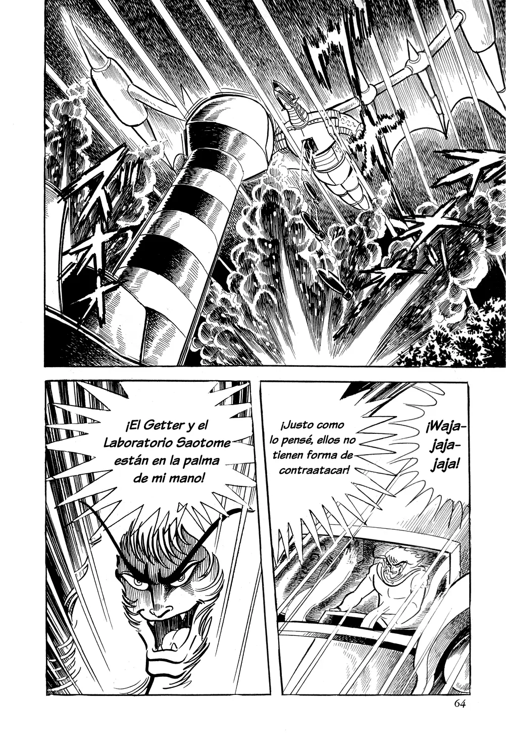Getter Robo capítulo 8, página 61