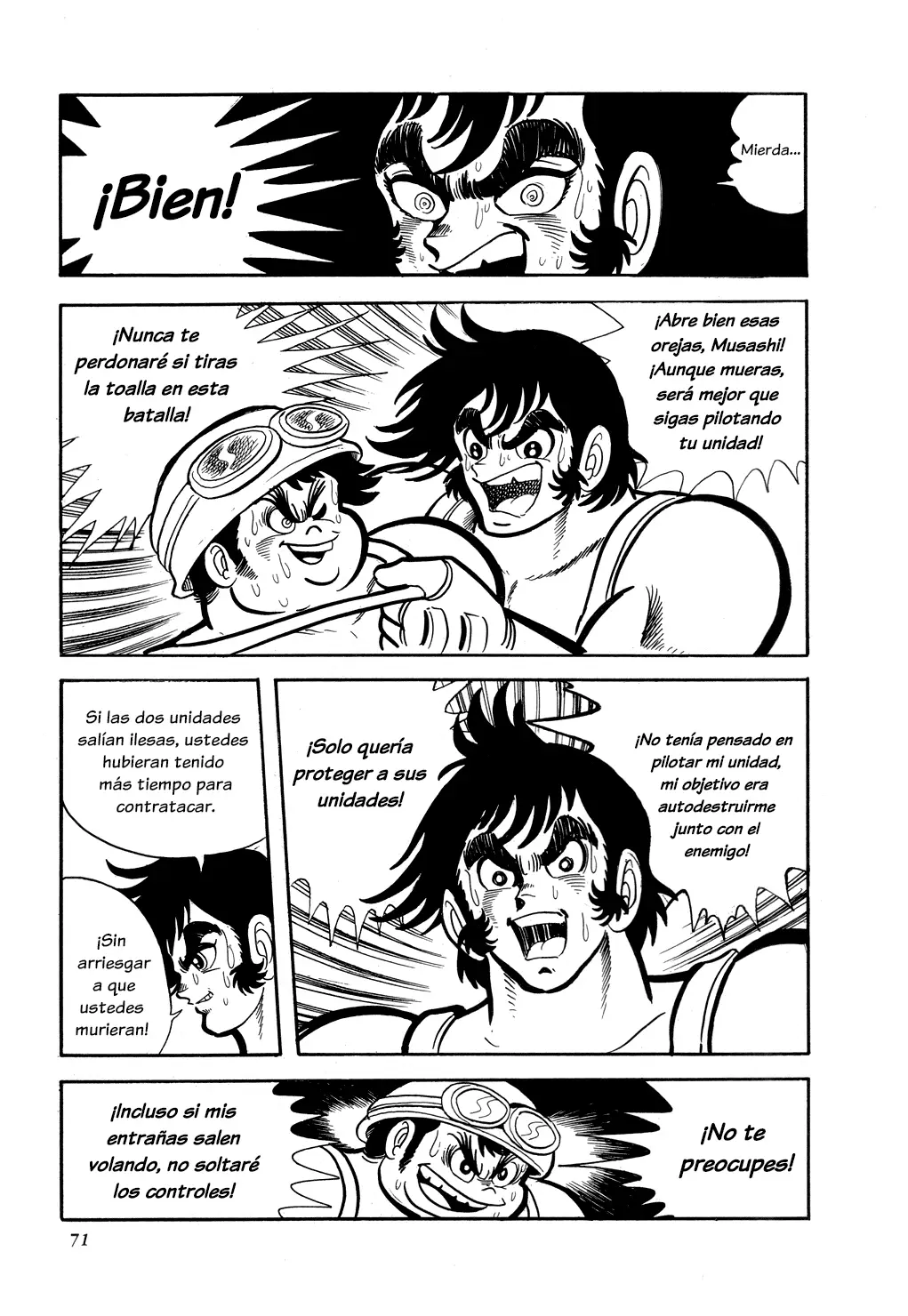 Getter Robo capítulo 8, página 68