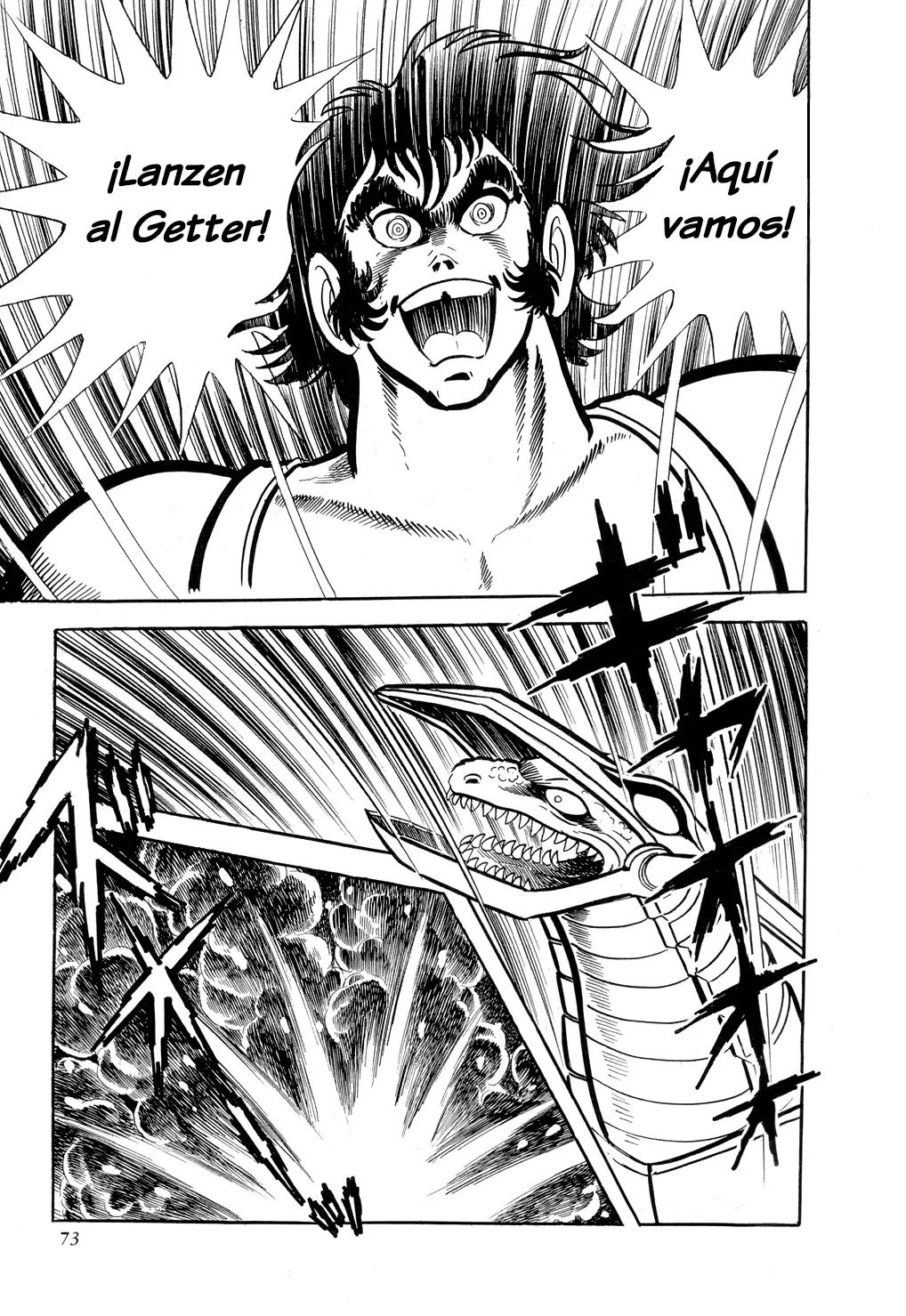 Getter Robo capítulo 8, página 70