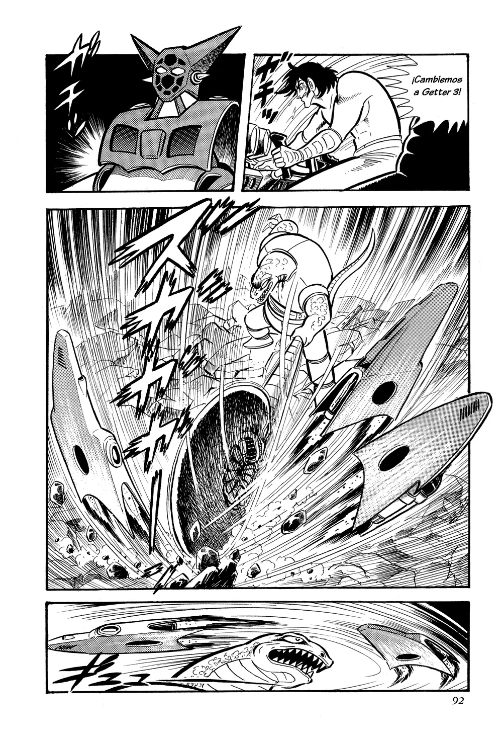 Getter Robo capítulo 8, página 89