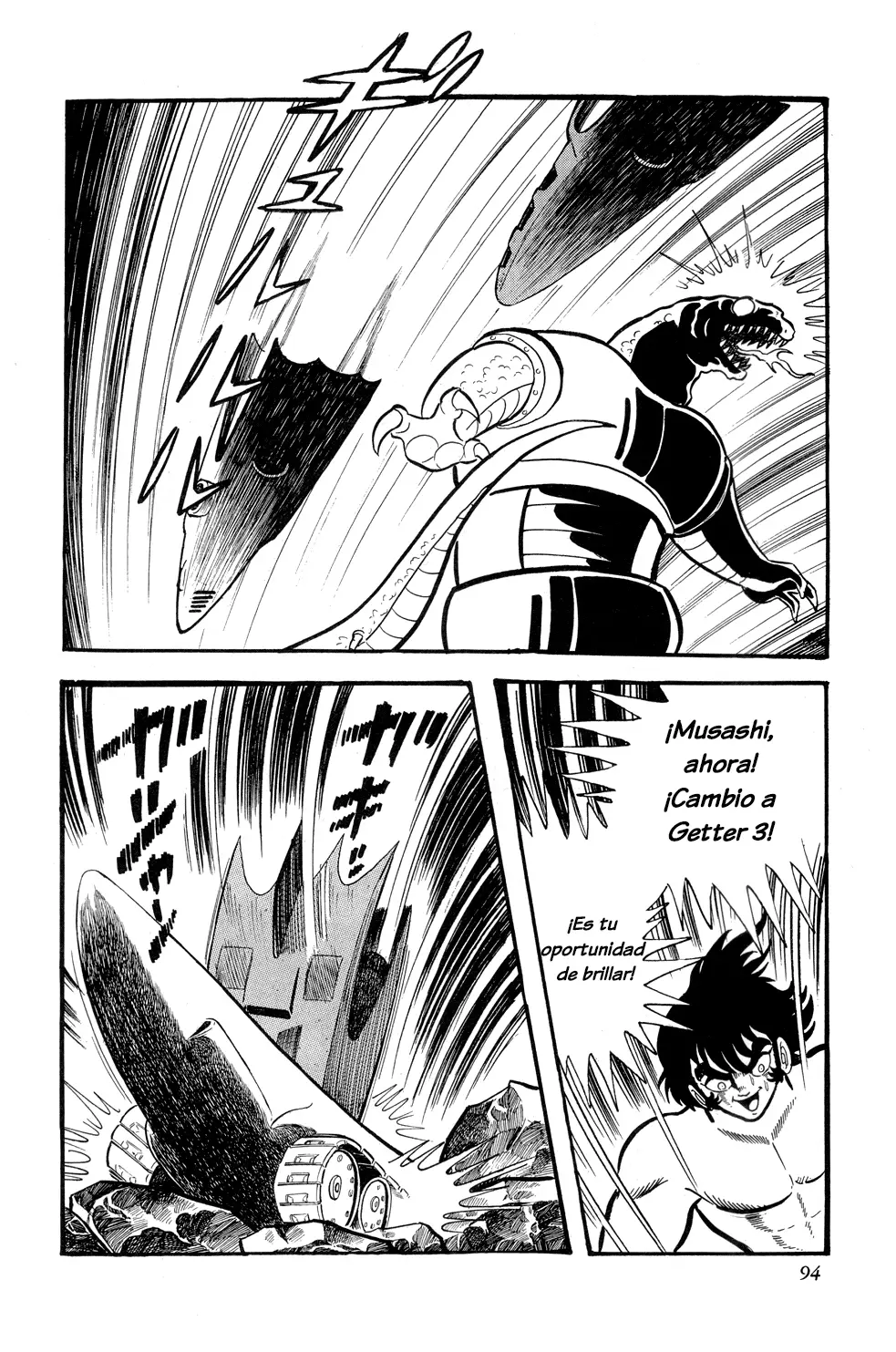 Getter Robo capítulo 8, página 91